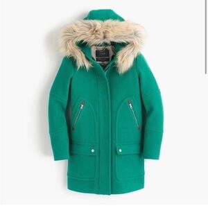 J. Crew chateau parka in Italian stadium-cloth